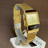 Casio General Digital-Analogue Gold Stainless Steel Strap Unisex Watch AQ-800EG-9ADF