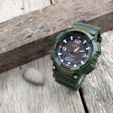 CASIO GENERAL SOLAR DIGITAL GREEN RESIN UNISEX WATCH AQ-S810W-3AVDF