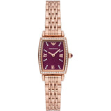 Emporio Armani Rose Gold Stainless Steel Strap Women Watch AR11488