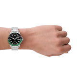 Emporio Armani Silver Stainless Steel Strap Men Watch AR11589