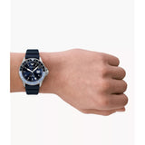 Emporio Armani Blue Dial & Silicone Strap Men Watch AR11592