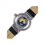 Arbutus Moon Phase Black Leather Strap Men's Watch AR1710SWB