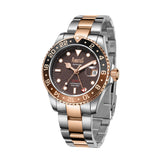 Arbutus Dive Inspired GMT Stainless Steel Strap Men Watch AR2502TRFS