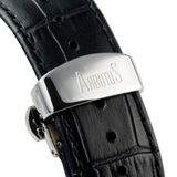 Arbutus Broadway Black Leather Strap Men Watch AR509SWB