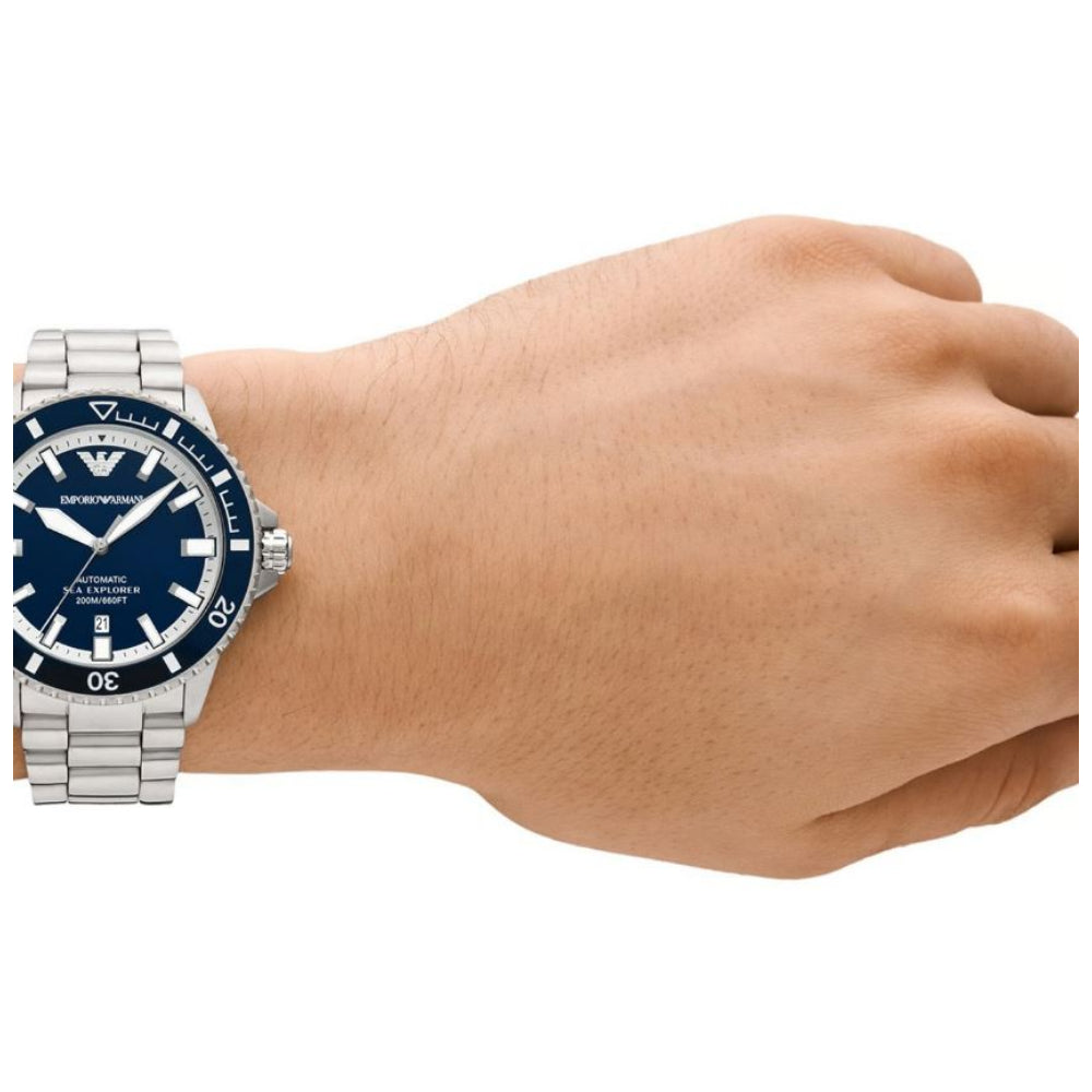 Ar60079 Emporio Armani Blue Dial Stainless Steel Strap Women Watch AR60079 – H2 Hub