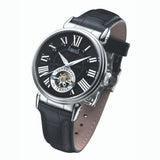 Arbutus Classic Black Leather Strap Men Watch AR602SBB