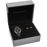 Emporio Armani Black Women's Watch - Gift Set | AR80022P