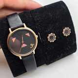 Emporio Armani Black Women's Watch - Gift Set | AR80022P