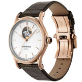 EMPORIO ARMANI ARS3301 BROWN LEATHER STRAP MEN'S WATCH