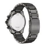 Citizen Eco-Drive Black Stainless Steel Strap Men's Watch - Chronograph | AT2137-50E