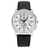 Citizen Eco-Drive Black Leather Strap Men's Watch - Chronograph | AT8110-11A