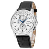 Citizen Eco-Drive Black Leather Strap Men's Watch - Chronograph | AT8110-11A