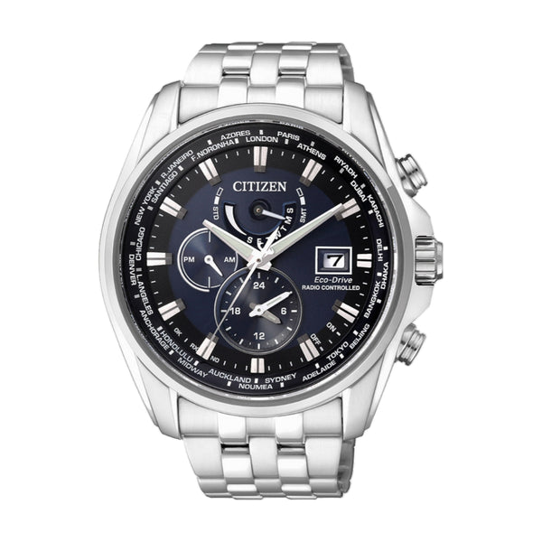Citizen Eco-Drive Silver Stainless Steel Strap Men Watch AT9031-52L