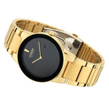 Citizen Eco-Drive Axiom Black Dial Gold Stainless Steel Strap Men Watch AU1062-56E