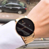 Citizen Eco-Drive Axiom Black Dial Gold Stainless Steel Strap Men Watch AU1062-56E