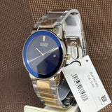 Citizen Eco-Drive Blue Dial Two-Tone Stainless Steel Strap Men Watch AU1064-85L