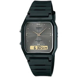 Casio General Gray Dial Black Resin Strap Men Watch AW-48HE-8A-P