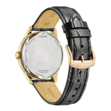Citizen Eco-Drive Black Leather Strap Men's Watch - Date Display | AW0153-04A
