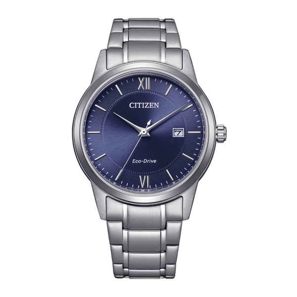 Citizen Eco-Drive Blue Dial Silver Stainless Steel Strap Men Watch AW1780-84L