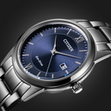 Citizen Eco-Drive Blue Dial Silver Stainless Steel Strap Men Watch AW1780-84L