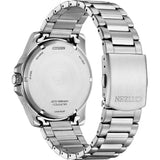 Citizen Eco-Drive Green Dial Silver Stainless Steel Strap Men Watch AW1811-82X