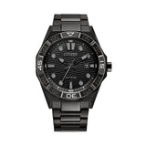 Citizen Eco-Drive Black Stainless Steel Strap Men Watch AW1855-52E