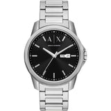 Armani Exchange Black Dial Silver Stainless Steel Strap Men Watch AX1733
