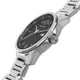 Armani Exchange Black Dial Silver Stainless Steel Strap Men Watch AX1733
