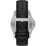 Armani Exchange Black Dial Leather Strap Men Watch AX1735