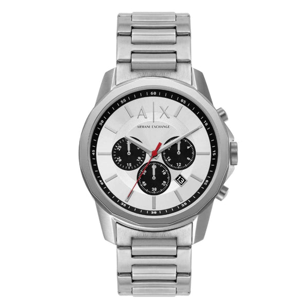 Armani Exchange Chronograph Silver Stainless Steel Strap Men Watch AX1742