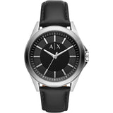 Armani Exchange Black Men's Watch - Genuine Leather Strap | AX2621P