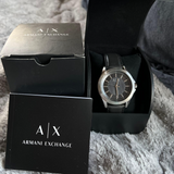 Armani Exchange Black Men's Watch - Genuine Leather Strap | AX2621P