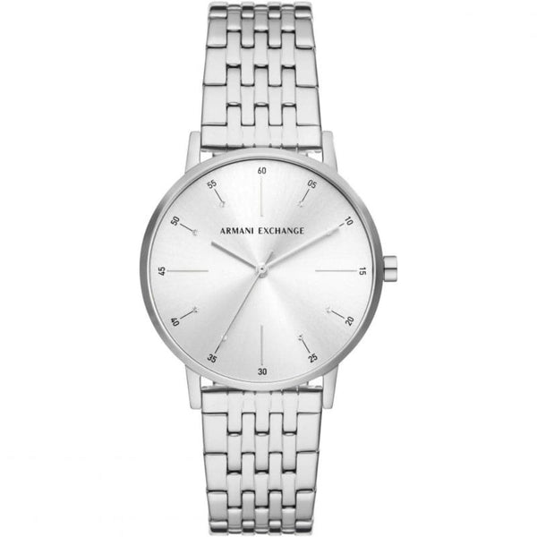 Armani Exchange Silver Dial Stainless Steel Strap Women Watch AX5578