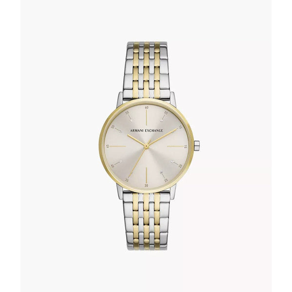 Armani Exchange Two-Tone Stainless Steel Strap Women Watch AX5595