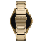 ARMANI EXCHANGE CONNECTED DIGITAL ANALOG GOLD STAINLESS STEEL AXT2001 TOUCH SCREEN SMARTWATCH