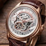 Aries Gold Infinum El Toro Brown Men's Watch - Skeleton Dial | G 9005A RG-S