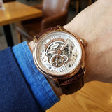 Aries Gold Infinum El Toro Brown Men's Watch - Skeleton Dial | G 9005A RG-S