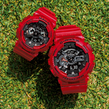 Casio Baby-G Red Resin Strap Unisex Watch BA-110CR-4ADR