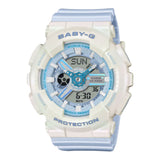 Casio Baby-G Blue Resin Strap Women's Watch - Shock Resistant | BA-110PD-2ADR