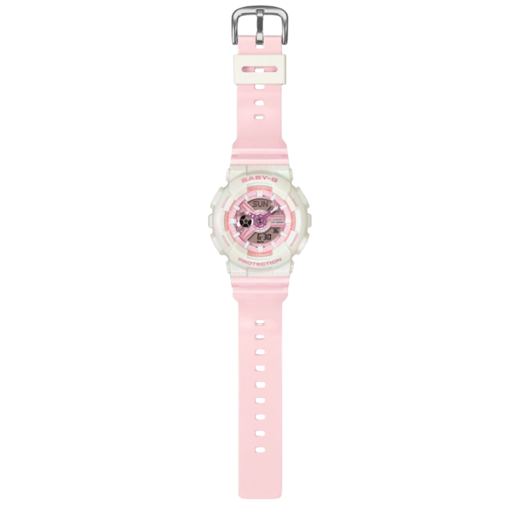 Casio Baby-G Pink Resin Strap Women's Watch - Digital-Analogue | BA-110PD-4ADR