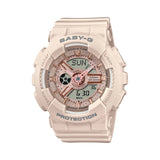 Casio Baby-G Quartz Digital-Analogue Blush Pink Resin Strap Women Watch BA-110XCP-4ADR-P