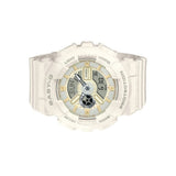 Casio Baby-G Digital-Analogue White Resin Strap Women Watch BA-110XSW-7ADR-P