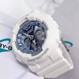 Casio Baby-G Digital-Analogue White Resin Strap Women Watch BA-130-7A2DR-P