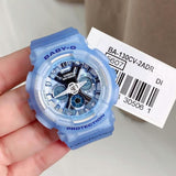 Casio Baby-G Blue Resin Strap Women's Watch BA-130CV-2ADR-P