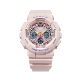 Casio Baby-G Digital-Analogue Pink Resin Strap Women Watch BA-130PM-4ADR-P