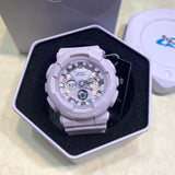 Casio Baby-G Digital-Analogue Purple Resin Strap Women Watch BA-130WP-6ADR-P