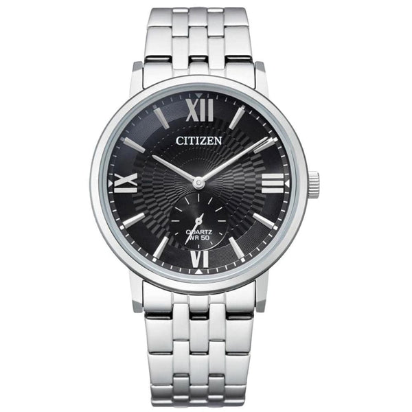 Citizen Analog Black Dial Silver Stainless Steel Strap Men Watch BE9170-72E