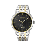 Citizen Quartz Black Dial Two-Tone Stainless Steel Strap Men Watch BE9174-55E