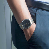 Citizen Quartz Black Dial Two-Tone Stainless Steel Strap Men Watch BE9174-55E