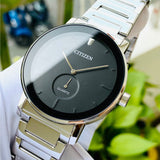 Citizen Black Dial Silver Stainless Steel Strap Men Watch BE9180-52E